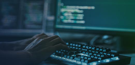 hands on a keyboard