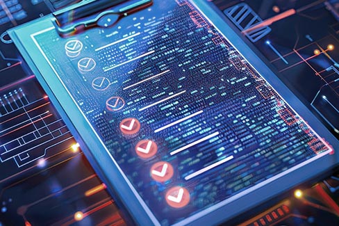 background of a clipboard converted to digital screen